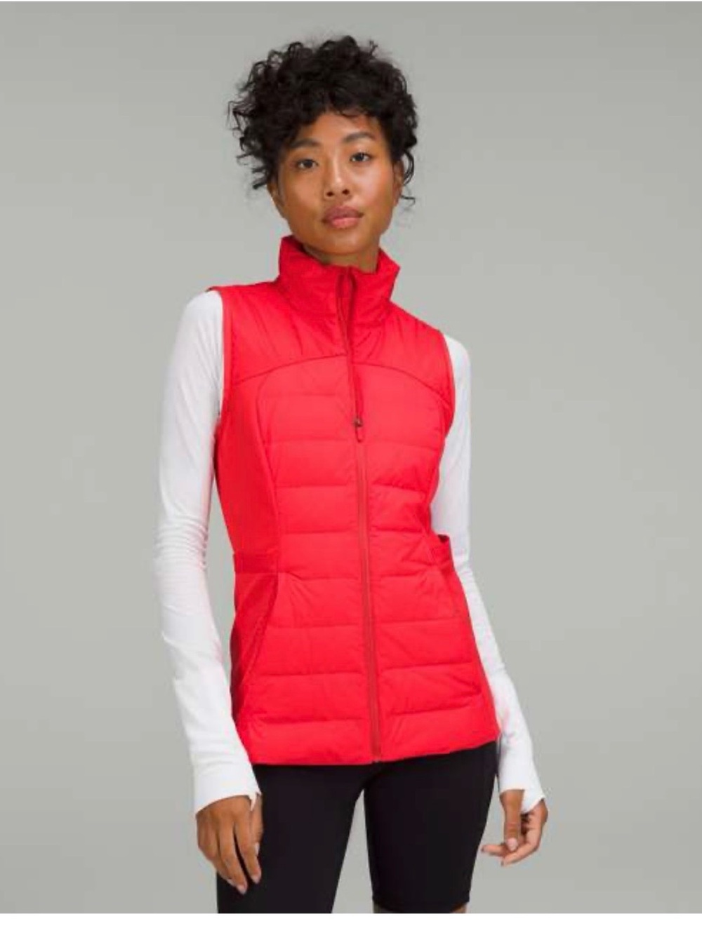 lululemon athletica Quilted Down Vest in Carnation Red Size 0
